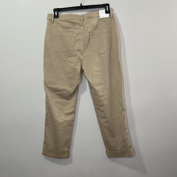 J Jill Straight Leg Ankle Light Vintage Canvas Pants Women Size 14 Regular - Picture 9 of 9